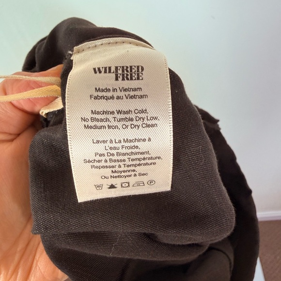 Wilfred Free Emmack Pant Black Drawstring Tapered Trouser - Picture 8 of 9